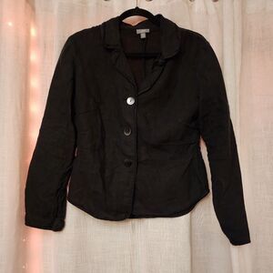 J. Jill Black Tailored Linen Jacket